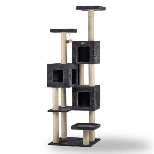 Griant Multi-Level Real Wood Cat Tower for Multiple Cats-0